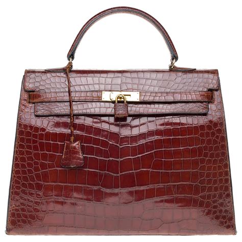 sac hermes en croco|Hermes crocodile pores.